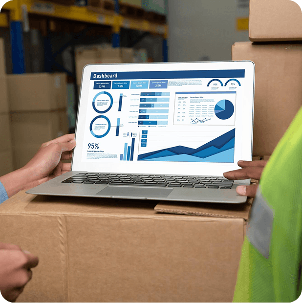 Procurement team reviewing a B2B supplier portal on a screen