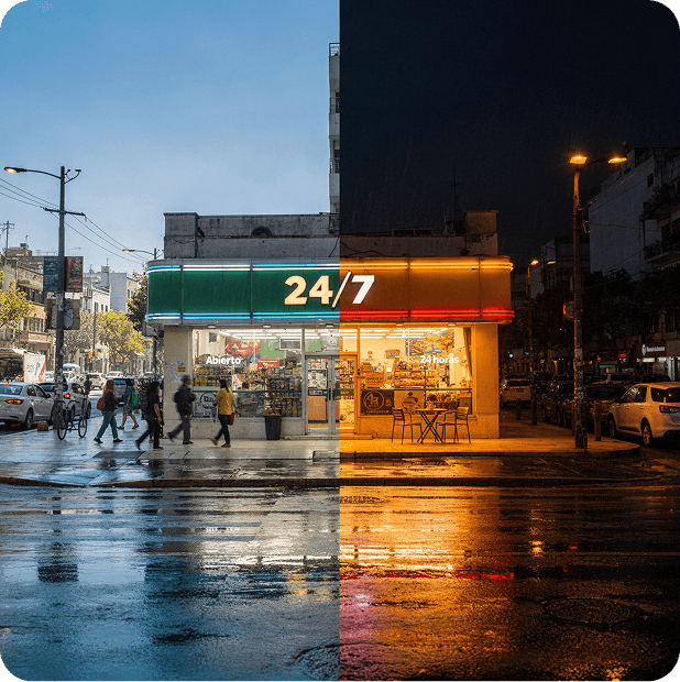 An eCommerce order being processed automatically outside office hours
