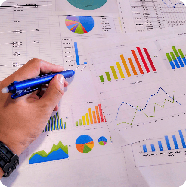 Dashboard with conversion, sales and customer behavior metrics for an eCommerce
